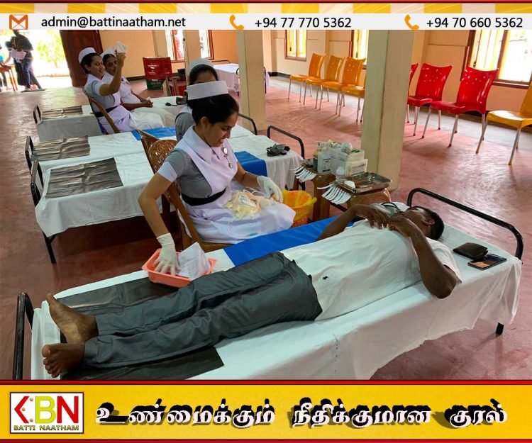 கல்லடி மெதடிஸ்த திருச்சபை வாலிபர்களின் ஏற்பாட்டில் இரத்ததான முகாம்