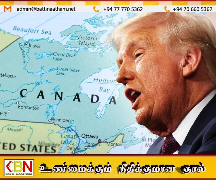 கனடாவுக்கு புதிய வரி விதிக்கப்பபோவதாக டிரம்ப் மிரட்டல்