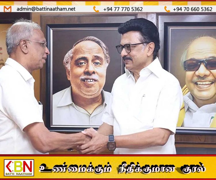 ஸ்டாலினை மரியாதை நிமித்தமாக சந்தித்த சுமந்திரன்