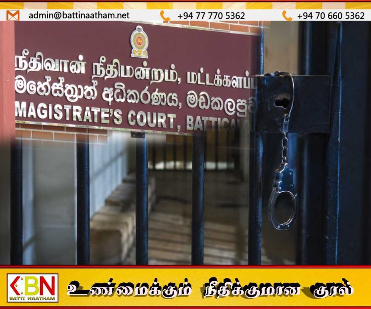 மட்டு நீதிமன்ற சிறைக்கூட்டில் வைக்கப்பட்ட கைதி பிளேட்டால் தனது கழுத்தை அறுத்ததால் பரபரப்பு