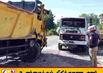 வெல்லவாயவில் இரண்டு லொறிகள் மோதி விபத்து; சாரதி படுகாயம்!