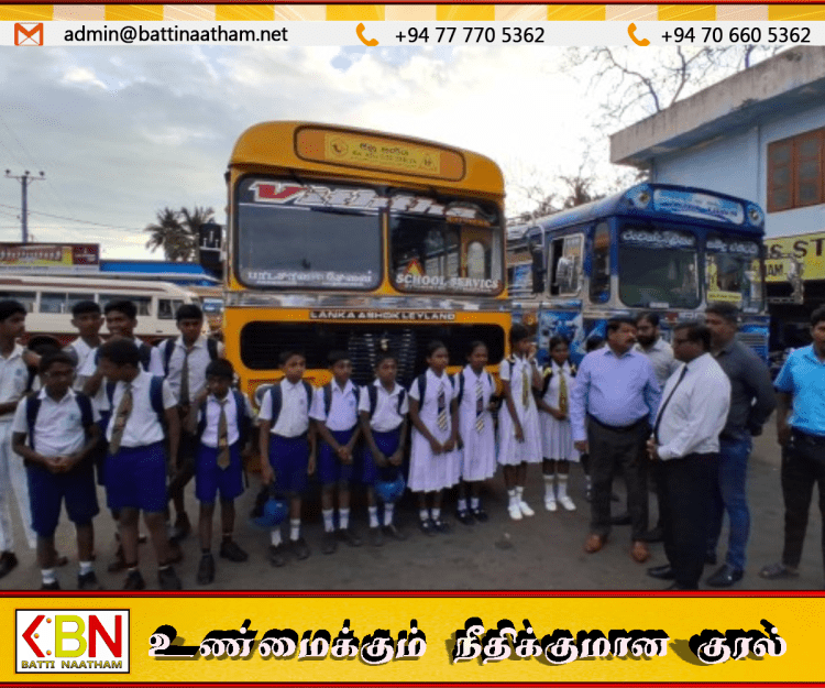 மாணவர் ஏறும், இறங்கும் நேரம் உடனுக்குடன் பெற்றோருக்கு SMS; யாழில் டிஜிட்டல் ‘சிசு செரிய’ சேவை!