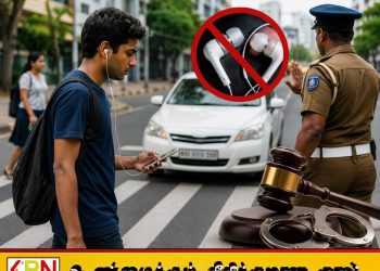 இயர்போன் அணிந்து வீதியில் செல்லும் பாதசாரிகளுக்கு இனி நீதிமன்ற நடவடிக்கை
