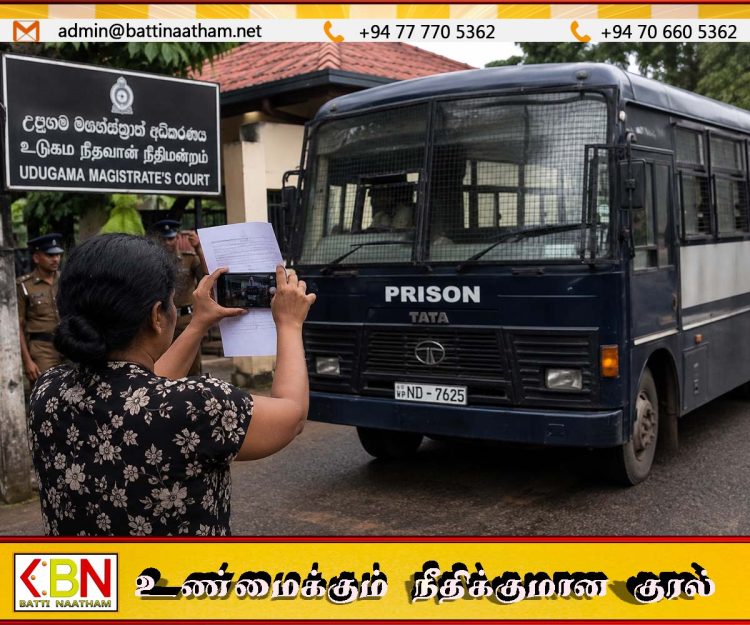 சிறைச்சாலை பேருந்தை இரகசியமாக காணொளி எடுத்த பெண்ணிற்கு விளக்கமறியலில்