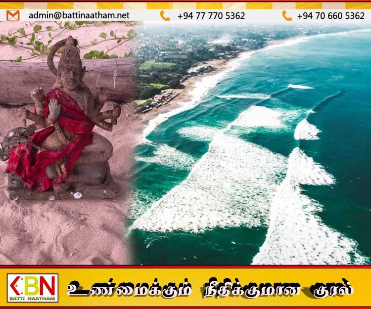 பலாலி கடலில் அம்மன் சிலையொன்று கரையொதுங்கியுள்ளது