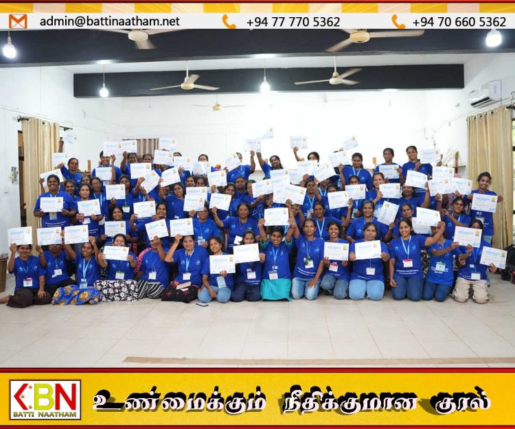 மட்டக்களப்பில் முன்பள்ளி ஆசிரியர்களுக்கான வதிவிடப் பயிற்சிப்பட்டறை
