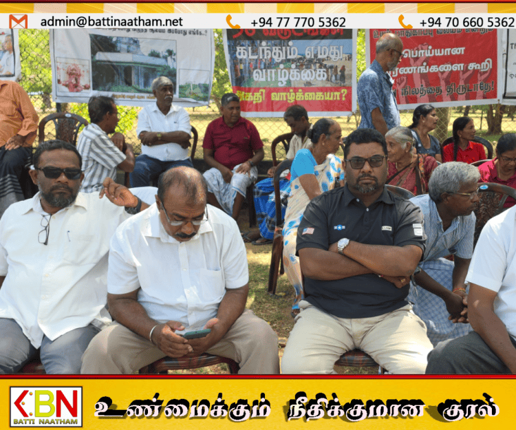 காணிகளை விடுவிக்கக் கோரி வலிகாமம் வடக்கு மக்கள் 12ஆவது வாரமாகவும் போராட்டம்!