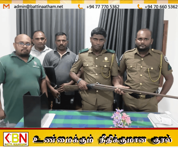 அம்பாறை புத்தங்கல சரணாலயத்தில் சட்டவிரோத துப்பாக்கியுடன் நபர் கைது!