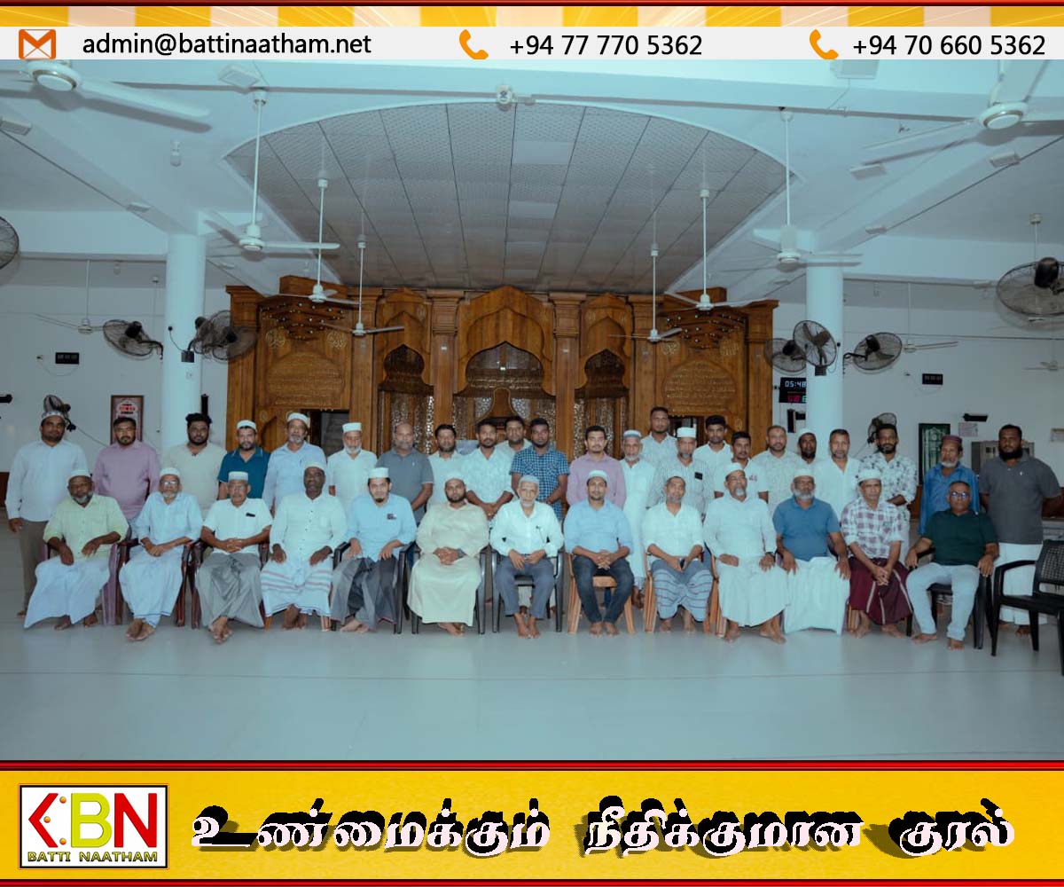 மாவடிப்பள்ளி ஜும்மா பெரிய பள்ளிவாசல் நம்பிக்கையாளர் சபையின் புதிய தலைவராக எம்.ஐ.எம்.சைபுதீன் தெரிவு