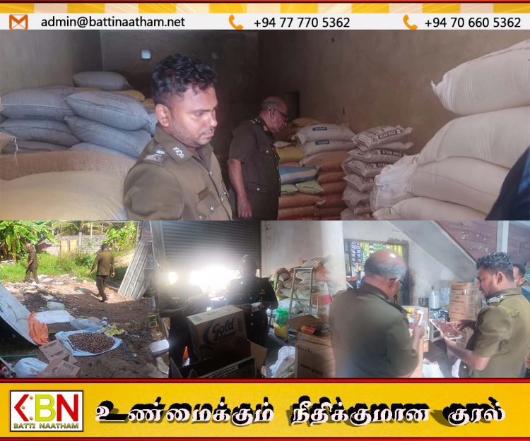 களுவாஞ்சிகுடியில் சுகாதார சீர்கேடுகளுடன் இயங்கிவந்த பலசரக்குக் கடைக்கு சீல்