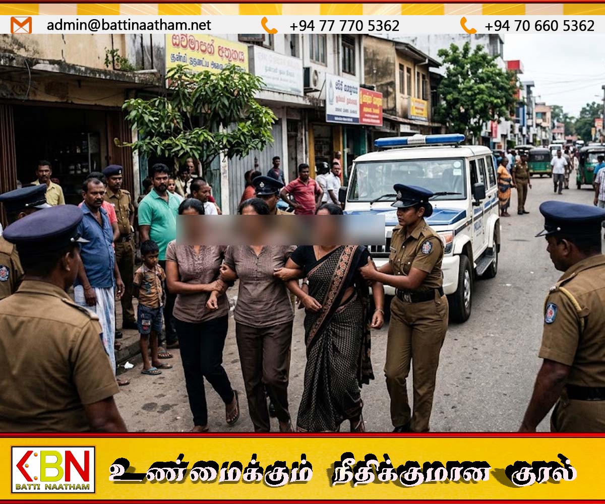 கைது செய்ய சென்றபோது பொலிசாரை கடித்த பெண்கள் கைது