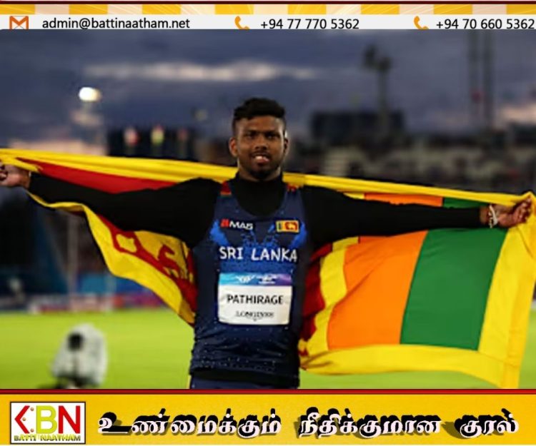 ஈட்டி எறிதலுக்கான உலக தரவரிசையில் ரூமேஷ் தரங்க முதலிடத்தில்!