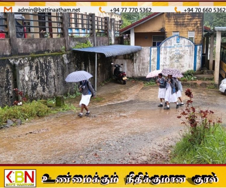 சவாலான காலநிலைக்கு மத்தியில் க.பொ.த உயர்தரப் பரீட்சைக்கு தோற்றிய மலையக மாணவர்கள்!
