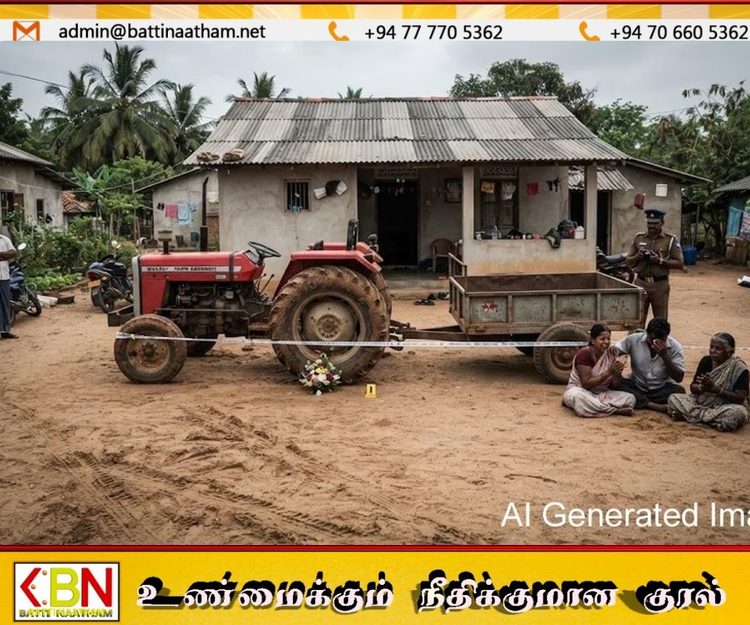 உழவியந்திர சில்லில் சிக்கி மூன்றரை வயது சிறுவன் பரிதாப உயிரிழப்பு – கிளிநொச்சியில் சோகம்!