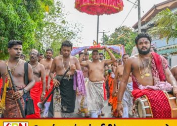 வரலாற்றுப் பிரசித்தி பெற்ற யாழ்ப்பாணம் நல்லூர் கந்தன் கொடியேற்றம்!