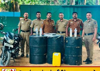 யாழ்ப்பாணத்தில் சட்டவிரோத மதுபான உற்பத்தி நிலையம் முற்றுகை; இருவர் கைது