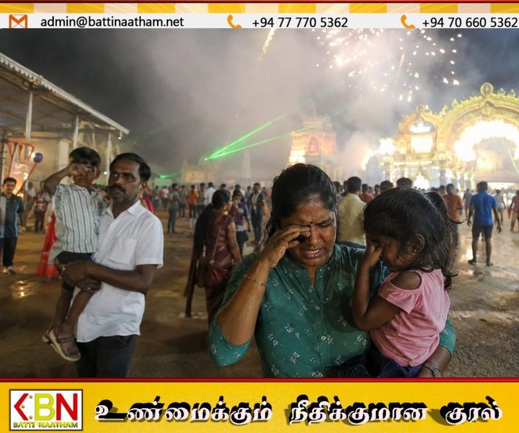 யாழில் ஆலய திருவிழாவில் வாணவேடிக்கை, லேசர் ஒளியால் 166 பேர் வைத்தியசாலையில் அனுமதி!