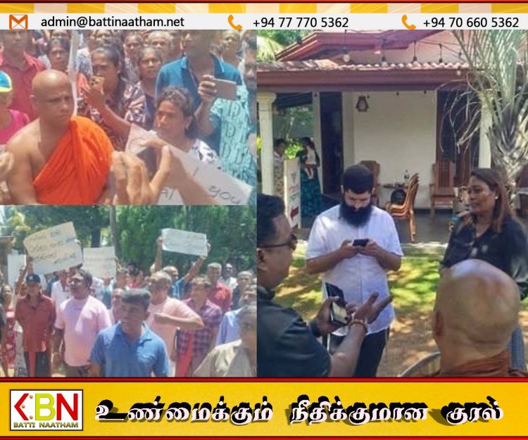 இஸ்ரேலியர்களின் சபாத் இல்லத்தை அகற்றக் கோரி மக்கள், பௌத்த பிக்குகள் ஆர்ப்பாட்டம்