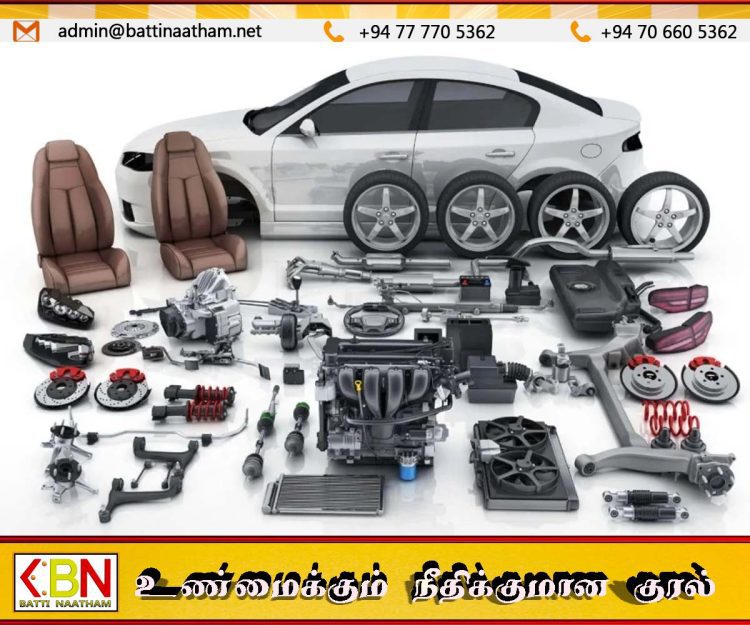 5 மில்லியன் பெறுமதியான தரமற்ற வாகன உதிரிபாகங்கள் பறிமுதல்