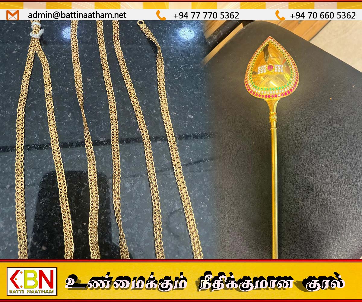 கொழும்பு கொம்பனித்தெரு ஆலய திருடப்பட்ட நகைகள் மீட்பு