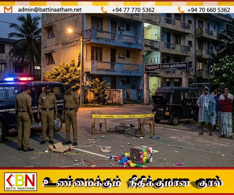 யாழில் பட்டாசு வெடித்த விபத்தில் இளைஞர் உயிரிழப்பு