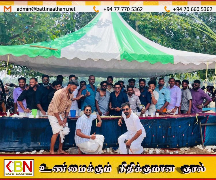 மட்டு மாமாங்கேஸ்வரர் ஆலயத் தீர்த்தோற்சவத்தில் ‘மட்டு இளைஞர்களின்’ 13-வது வருட தாகசாந்திச் சேவை