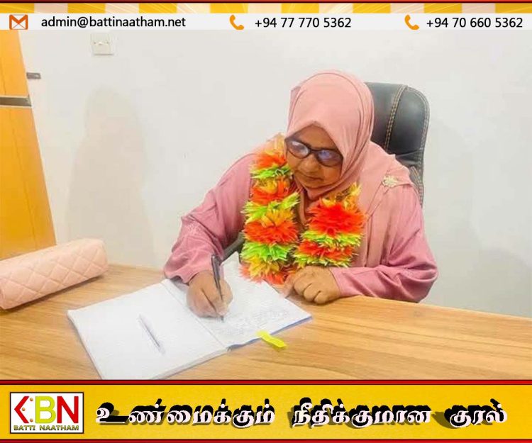 அக்கரைப்பற்று பிரதேச சபையின் புதிய உதவித் தவிசாளராக எம்.எச். சுபைதா உம்மா பதவிப் பிரமாணம்
