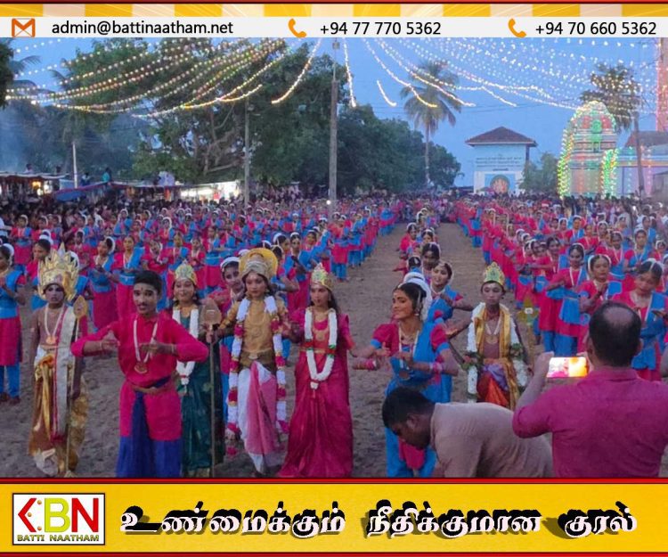 திருக்கோவில் சித்திரவேலாயுத சுவாமி ஆலயத்தில்1000 மாணவர்களின் பிரம்மாண்ட பரதநாட்டிய நிகழ்வு!
