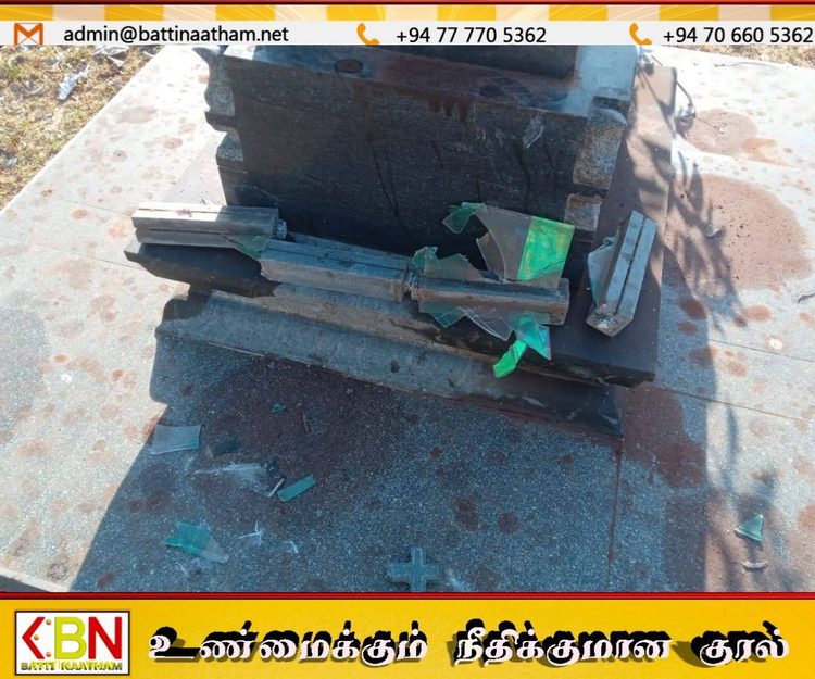 செல்வாவின் நினைவுத் தூபி சேதம்; விசாரணை நடத்த கோரிக்கை!