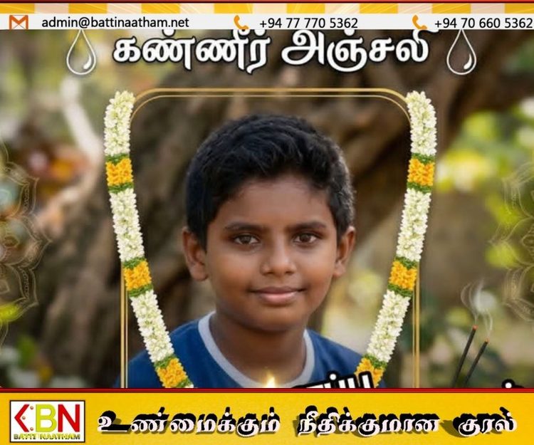 மட்டு வெல்லாவெளியில் பாம்பின் விஷம் பட்ட நாவல் பழத்தை உண்ட 11 வயது சிறுவன் உயிரிழப்பு!
