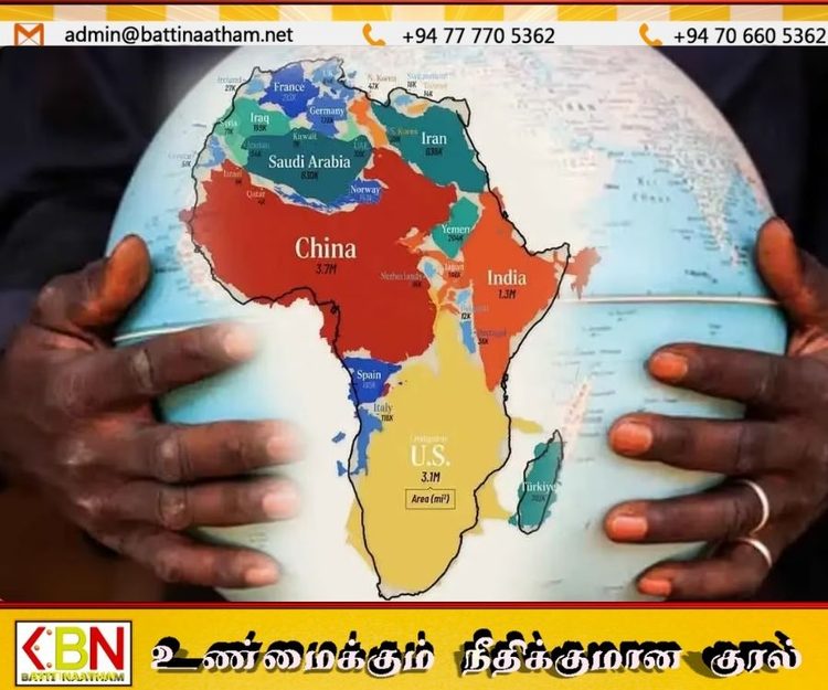 ஆப்பிரிக்காவின் உண்மையான அளவைக் காட்டும் புதிய உலக வரைபடம் விரைவில்!