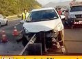 தெற்கு அதிவேக நெடுஞ்சாலையில் சொகுசு கார் விபத்து; பெண் ஒருவருக்கு காயம்!