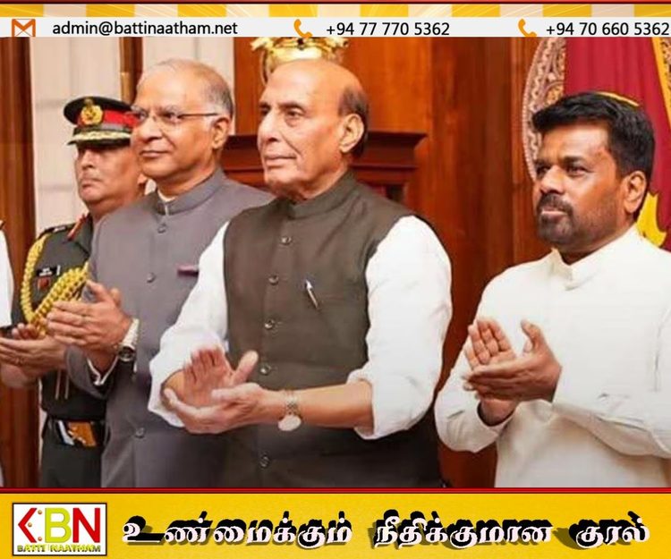 இலங்கையுடன் மூன்று பாதுகாப்பு ஒப்பந்தங்கள்; ராஜ்நாத் சிங் முன்னிலையில் கைச்சாத்து!