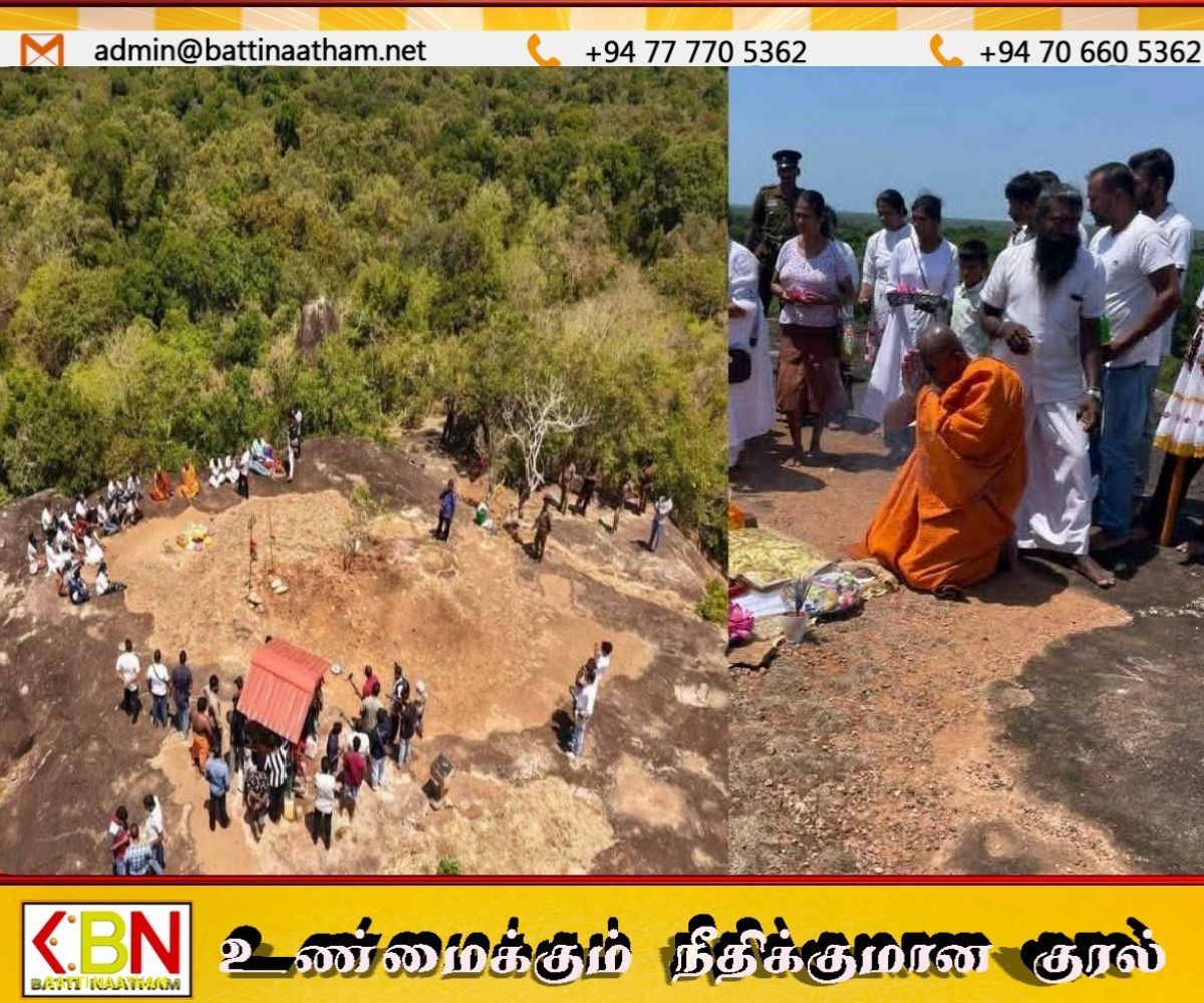 வெடுக்குநாறிமலையில் புத்தர் சிலையை மீள நிறுவ நடவடிக்கை; சந்தபோதி தேரர்!