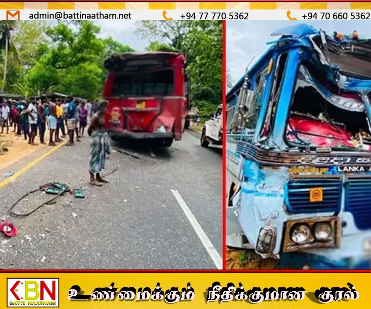 புத்தள – மொனராகலையில் இரு பேருந்துகள் நேருக்கு நேர் மோதி விபத்து; ஆறு பேர் வைத்தியசாலையில்!