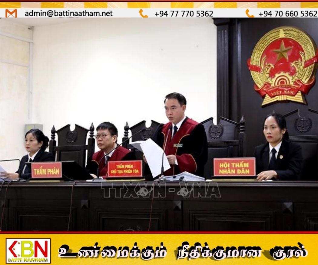 வியட்நாமில் பாரிய போதைப்பொருள் கடத்தல் வழக்கு; 11 பேருக்கு மரண தண்டனை