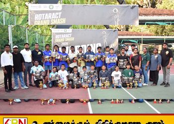 மட்டக்களப்பில் றோட்டராக்ற் டென்னிஸ் போட்டி; 140 சான்றிதழ்கள், 106 கிண்ணங்கள் வழங்கி வைப்பு