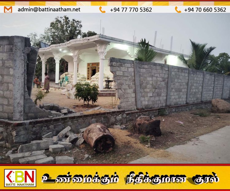 போரதீவுப்பற்று பிரதேச செயலகப் பிரிவில் காட்டுயானையால் பாரிய சேதம்!