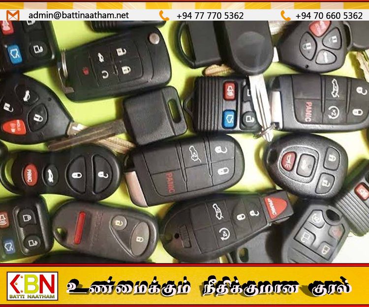 ஹம்பாந்தோட்டை துறைமுகத்திற்கு இறக்குமதியாகும் கார்களின் ஸ்மார்ட் சாவிகளை திருடிவந்தவர்கள் கைது