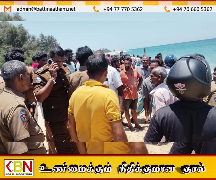 மட்டு கிரான் குளம் கடலில் மீன்பிடிக்க சென்ற தோணி கவிழ்ந்த விபத்தில் இரு மீனவர்கள் உயிரிழப்பு ஒருவர் உயிருடன் மீட்பு