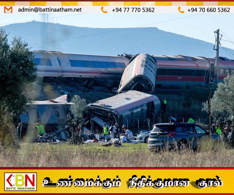 ஸ்பெயினில் இரு அதிவேக ரயில்கள் மோதி விபத்து; 39 பேர் உயிரிழந்ததாகத் தகவல்!