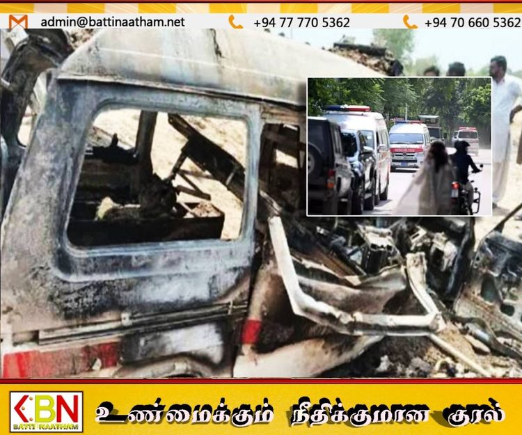 பாகிஸ்தானில் நோயாளர் காவு வண்டியில் கோர விபத்து; 10 பேர் பலி
