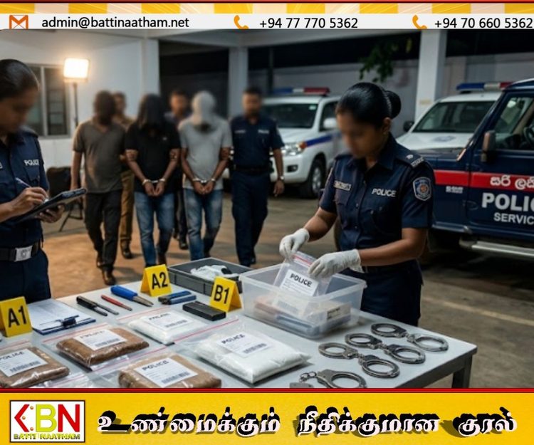 4 கிலோவுக்கும் அதிகமான போதைப்பொருட்களுடன் மூவர் கைது!