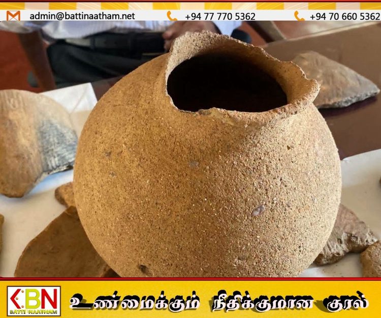மட்டக்களப்பு வெல்லாவெளியில் 2500 ஆண்டு பழமையான தமிழர் தொன்மைச் சான்றுகள் மீட்பு?