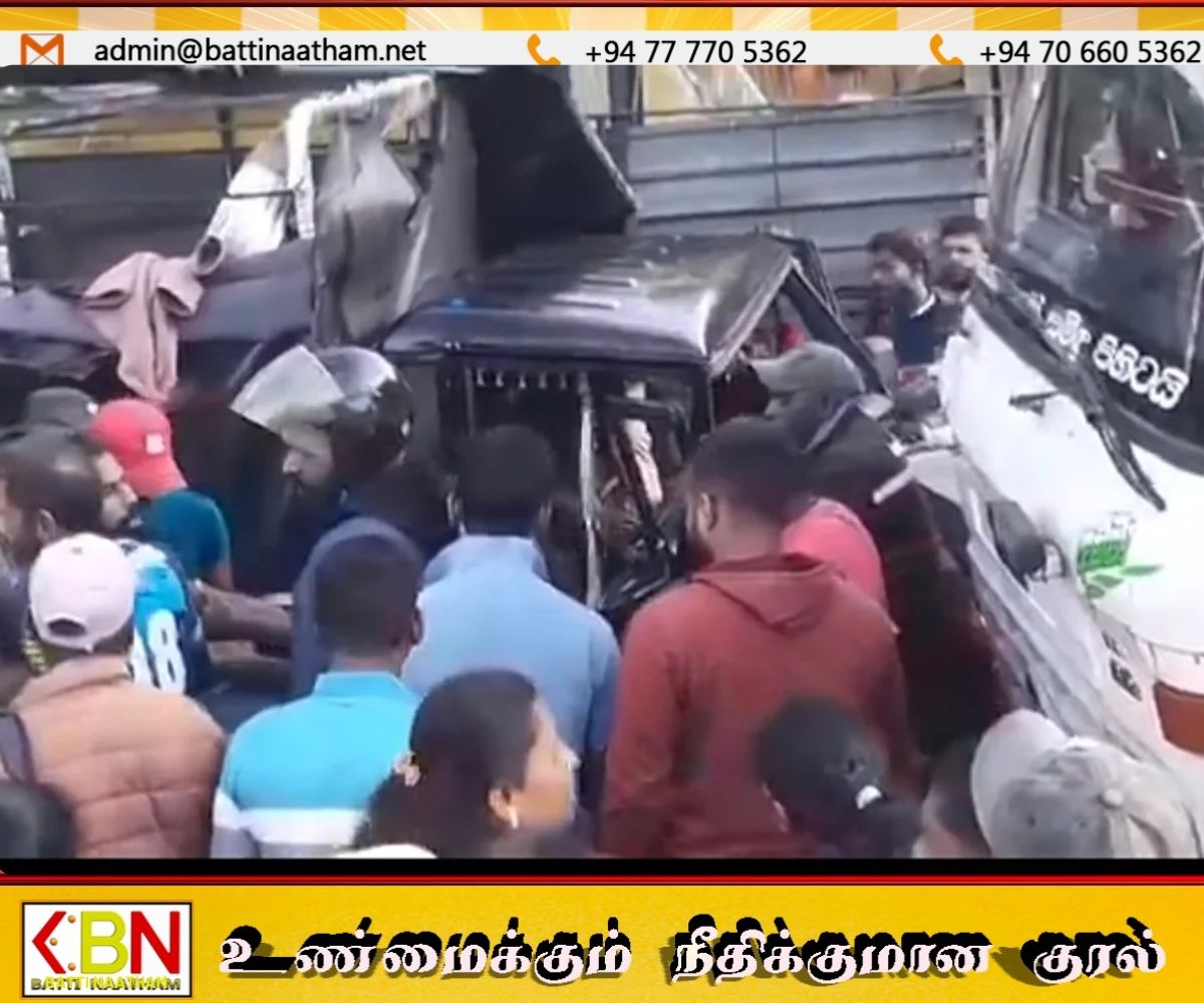 ஹட்டன்–சாஞ்சிமலை வீதியில் நேருக்கு நேர் மோதிய டிப்பர்; ஒருவர் காயம்!