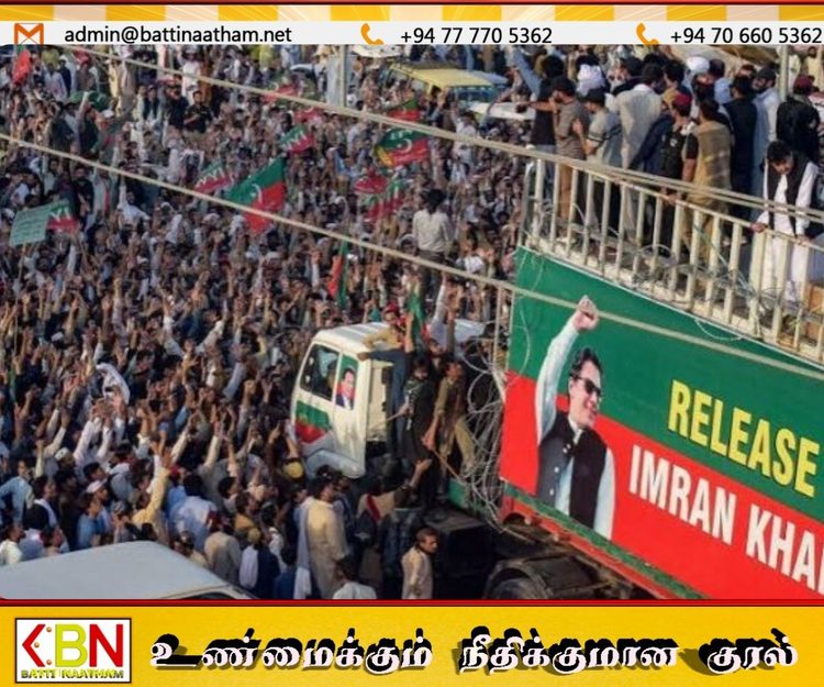 பேச்சுவார்த்தை தோல்வி; இம்ரான் கான் ஆதரவாளர்கள் இஸ்லாமாபாத்தை நோக்கி பேரணி!