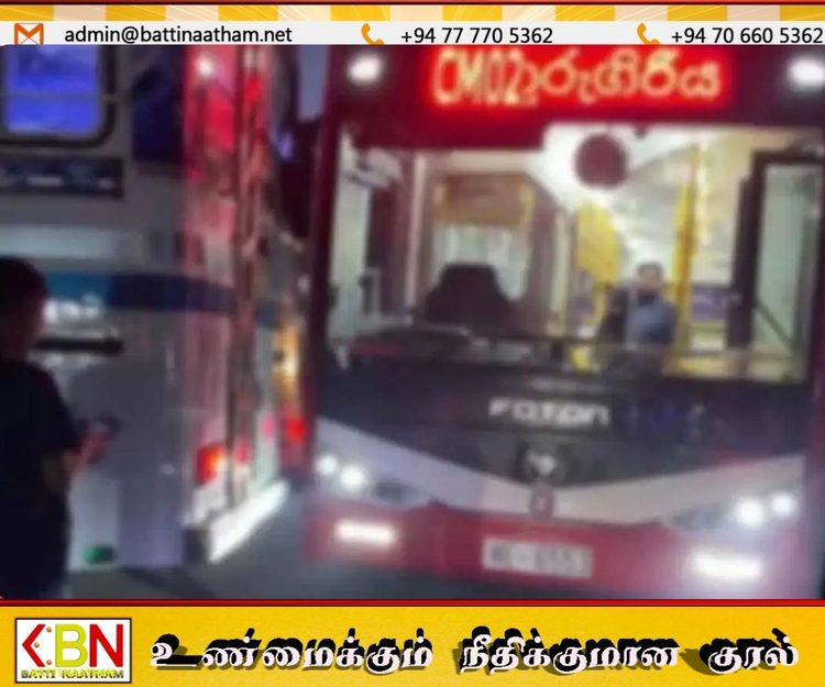 மெட்ரோ பஸ்ஸுடன் மோதி விபத்து; தனியார் பஸ்ஸுக்கு தற்காலிக போக்குவரத்துத் தடை!