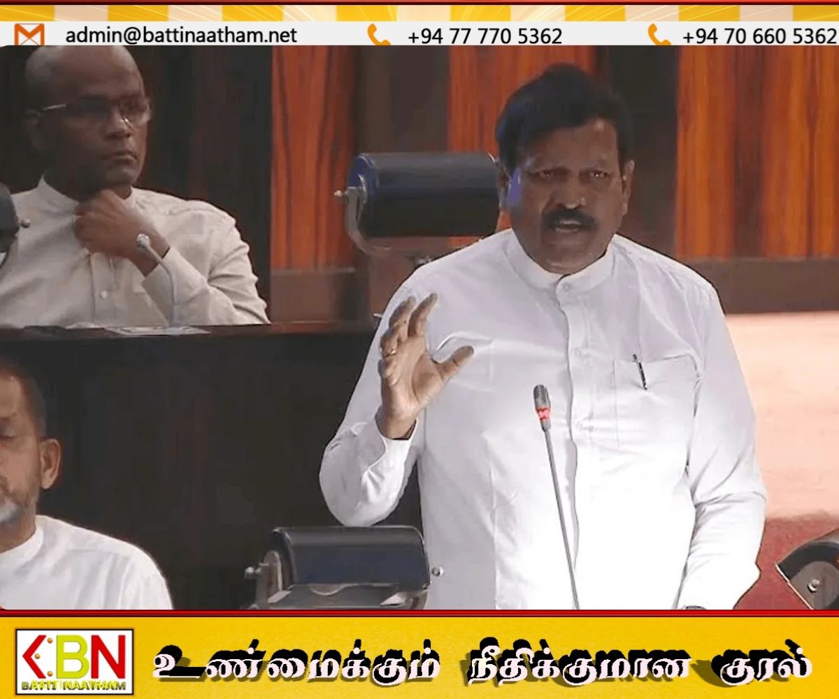 தமிழர்கள் எவ்வாறு இலங்கையர்களாக உணர முடியும்?”; பாராளுமன்றத்தில் துரைராசா ரவிகரன் கேள்வி!
