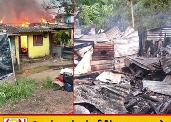 கிராண்ட்பாஸ் மஹவத்த பகுதியில் தீப்பரவல்; 15 தற்காலிக வீடுகள் முற்றாக எரிந்து நாசம்!