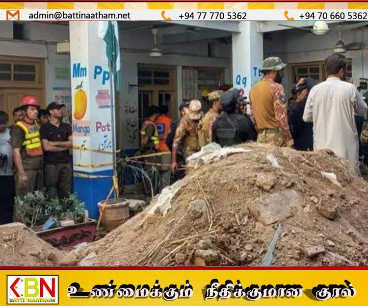 பாகிஸ்தானில் பாடசாலை கூரை இடிந்து விழுந்து 34 பேர் உயிரிழப்பு!